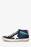 Golden Goose Blue Denim Bleak Leather Midstar Sneakers Size 37