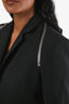 Veste Alexander Wang en mélange de laine noire avec détails zippés, taille 36 (US 4)