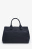 Pre-loved Chanel™ 2015 Navy Caviar Leather 'Neo' Tote Bag with Strap