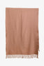 Acne Studios Brown Virgin Wool Fringe Scarf