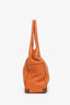 Max Mara Orange Leather Mini Tote Bag