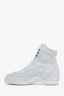Pre-loved Chanel™ White Leather Mesh High Top Sneakers Size 39