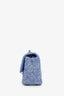 Pre-loved Chanel™ 24P Blue Tweed Quilted Mini Rectangular Flap Bag
