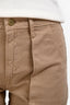 Frame Taupe Cotton Chino Mini Shorts Size 25