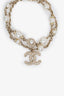 Pre-loved Chanel™ Faux Pearl Multistrand CC Charm Bracelet