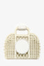 Fendi White Logo Basket Top Handle Bag