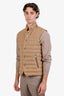 Ralph Lauren Purple Label Khaki Linen and Cotton Button Up Vest Size S