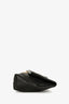 Chloe Black Grained Leather Drew Fold Over Lock Closure Clutch