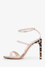 Sophia Webster Pink/Leopard Print 'Rosalind' Open Toe Heels Size 37