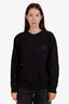 Burberry Black Logo-Appliquéd Sweatshirt Size S