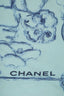Pre-loved Chanel™ Blue Printed Silk Scarf