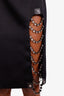 Christopher Kane Black Embellished Midi Skirt Size 4