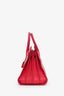 Saint Laurent Pink Leather Small Sac De Jour with Strap