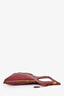 Tom Ford Red Grained Leather Alix Padlock Tote Bag with Pouch