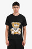 Moschino Couture Black Teddy Bear Logo T-Shirt Size XXS Men's