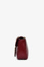 Gucci Burgundy Leather Quilted GG Marmont Medium Shoulder Bag