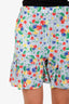 Gucci Blue/White Striped Cherry Print Shorts Size 38