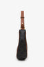 Celine Brown Leather Canvas Triomphe Ava Shoulder Bag