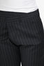 R13 Black Stripped 'Crossover' Trousers Size 26