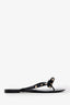 Valentino Black Rubber Rockstud Bow Sandals Size 39
