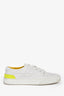 Hermès White/Yellow Leather Deep Sneaker Size 36