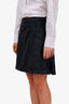 Pre-loved Chanel™ Grey Wool Mini Skirt Size 44