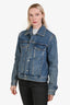 Sandro Medium Blue Denim Jacket Size L