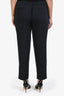 Parosh Black Elastic Waist Trousers Size L