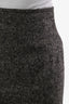 Max Mara Grey Wool Pencil Skirt Size 6