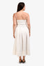 Rag & Bone White 'Pricilla' Gingham Maxi Dress Size 8