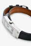 Hermès Stainless Steel Black Leather Double Tour Strap Kelly 2 Diamond Watch