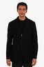 Comme des Garcons Homme Black Wool Zip Up Coat Size M Mens
