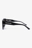 Balenciaga Black Acetate Round Cat Eye Sunglasses