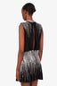 Balmain Black Embellished Sleeveless Bodycon Mini Dress Size 36