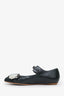 Marni Green Snakeskin Crystal Embellished Mary Jane Flats Size 37