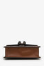 Gucci Blue Denim GG Brown Leather Trim Mini Dionysus Chain Bag