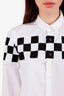 DSquared2 White/Black Checkered Button Down Size 42