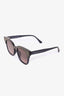 Jimmy Choo Black/Silver Glitter Acetate Cat Eye Sunglasses