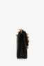 Valentino Black Leather Beaded Rockstud Glam Lock Chain Shoulder Bag