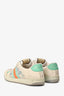 Gucci Beige/Blue Canvas Leather GG Supreme Crystal 'Screener' Sneakers Size 40