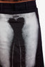 Jean Paul Gaultier Black The Body Marinière Trousers Size 40