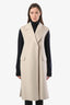 Max Mara Beige Wool Long Vest Coat Size 6
