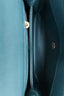 Pre-loved Chanel™ 2018 Turquoise Caviar Leather Small Coco Lizard Top Handle