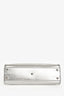 Fendi Silver Metallic Leather Medium Peekaboo Top Handle with Strap