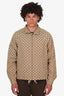 Gucci GG Monogram Drawstring Waist Zip-up Jacket Size 46 Mens