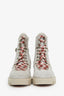 Christian Louboutin Grey Suede Lace Up Macademia Combat Boots Size 39