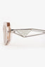 Prada Beige/Translucent Rectangular Sunglasses