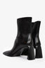 Bottes Alexander Wang en cuir noir à bout carré et à talons, pointure 38