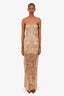 Bronx & Banco Gold Sequin 'Giselle' Maxi Dress Size M