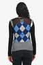 Marine Serre Black Multicolour 'Diamond' Long Sleeve Sweater Size S
